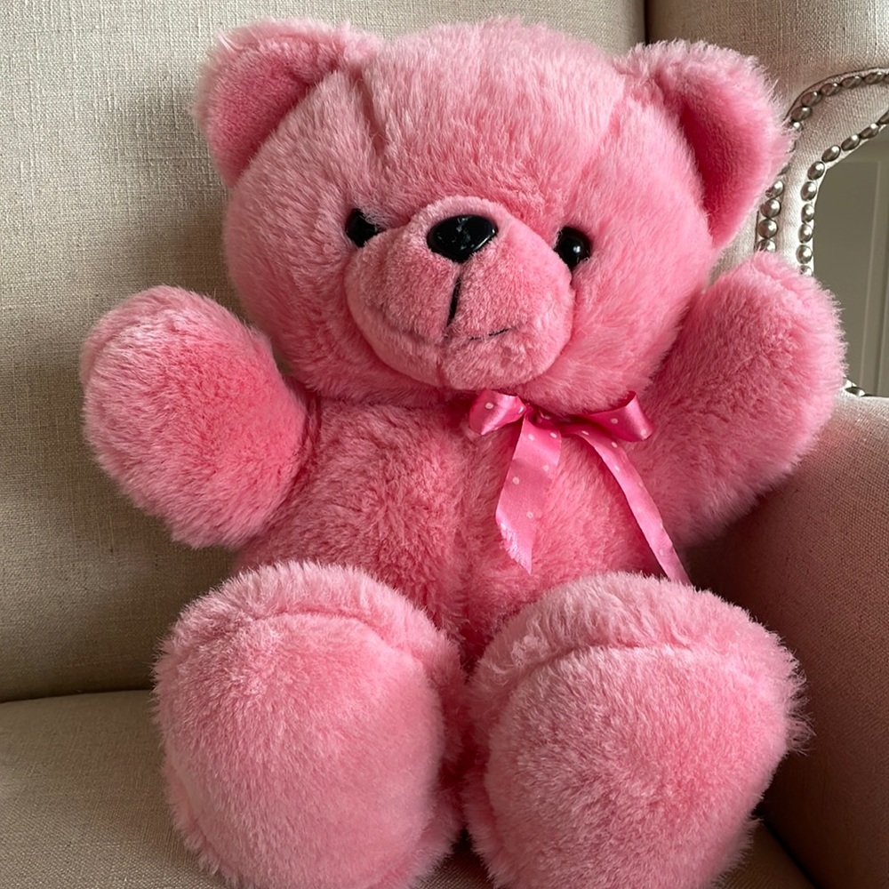🧸 Adorable Pink Teddy Bear